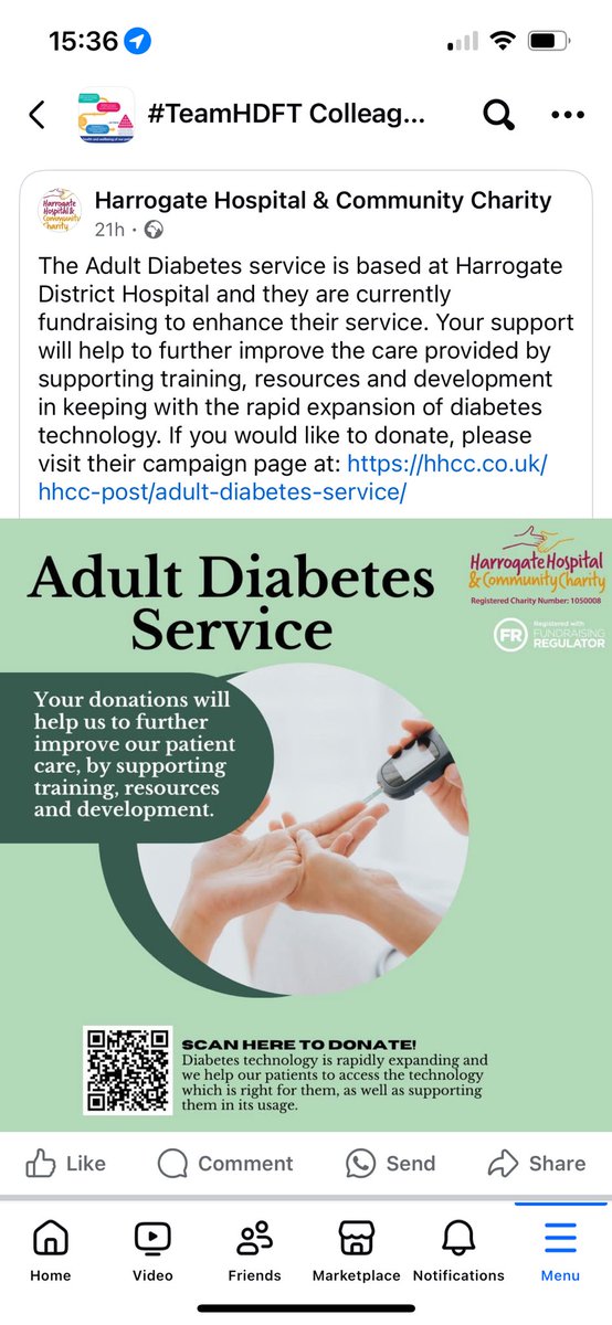 Please donate to a great cause 😊 #diabetes