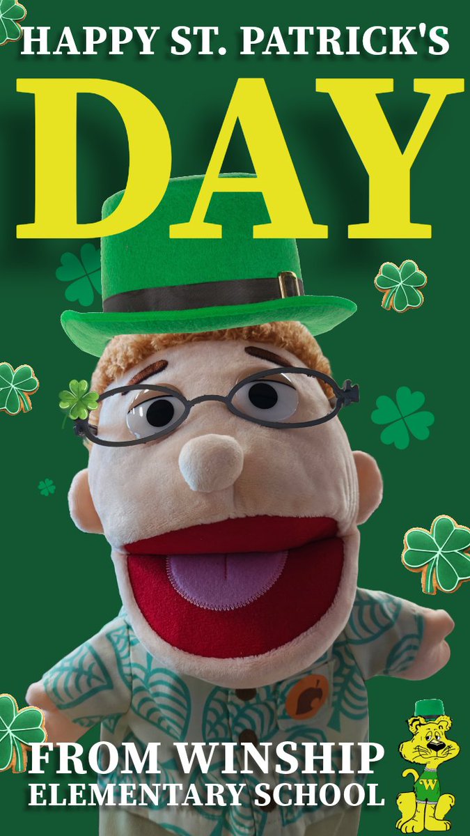 Wishing you a Happy St. Patrick's Day from <a href="/WinshipES/">WinshipES</a>!
#Unstoppable #WeAreSpring #WinshipProud 
<a href="/BecomingDrTodd/">Todd Armelin</a> <a href="/SpringISD/">Spring ISD</a>