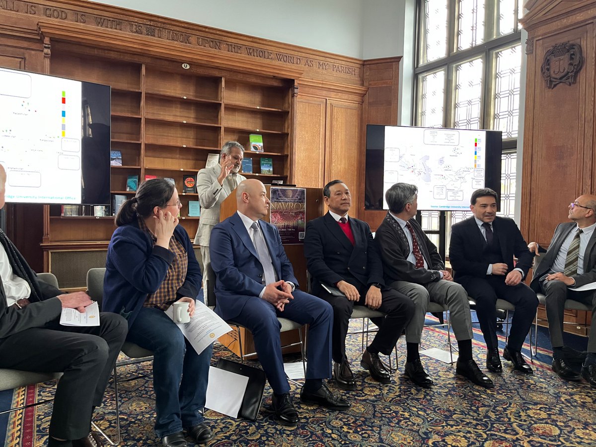CCAForum's tweet image. A very special thank you to our Cambridge colleagues who shared their research & vision for the future at the Roundtable with the Ambassadors of Central Asia & Azerbaijan. @montu_saxena @toxvaerd1 @gilliantett @JaideepPrabhu Sian Dutton Nick Ray Temur Yunusov @Miljanicious