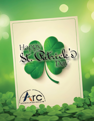ArcturusCare's tweet photo. We’re feeling extra lucky today—lucky to serve our community! May your St. Patrick’s Day be filled with happiness, warmth, and a little luck.  🍀💚 

#HappyStPatricksDay #Hospice #ArcHospice https://t.co/rQuPrMe7Xz