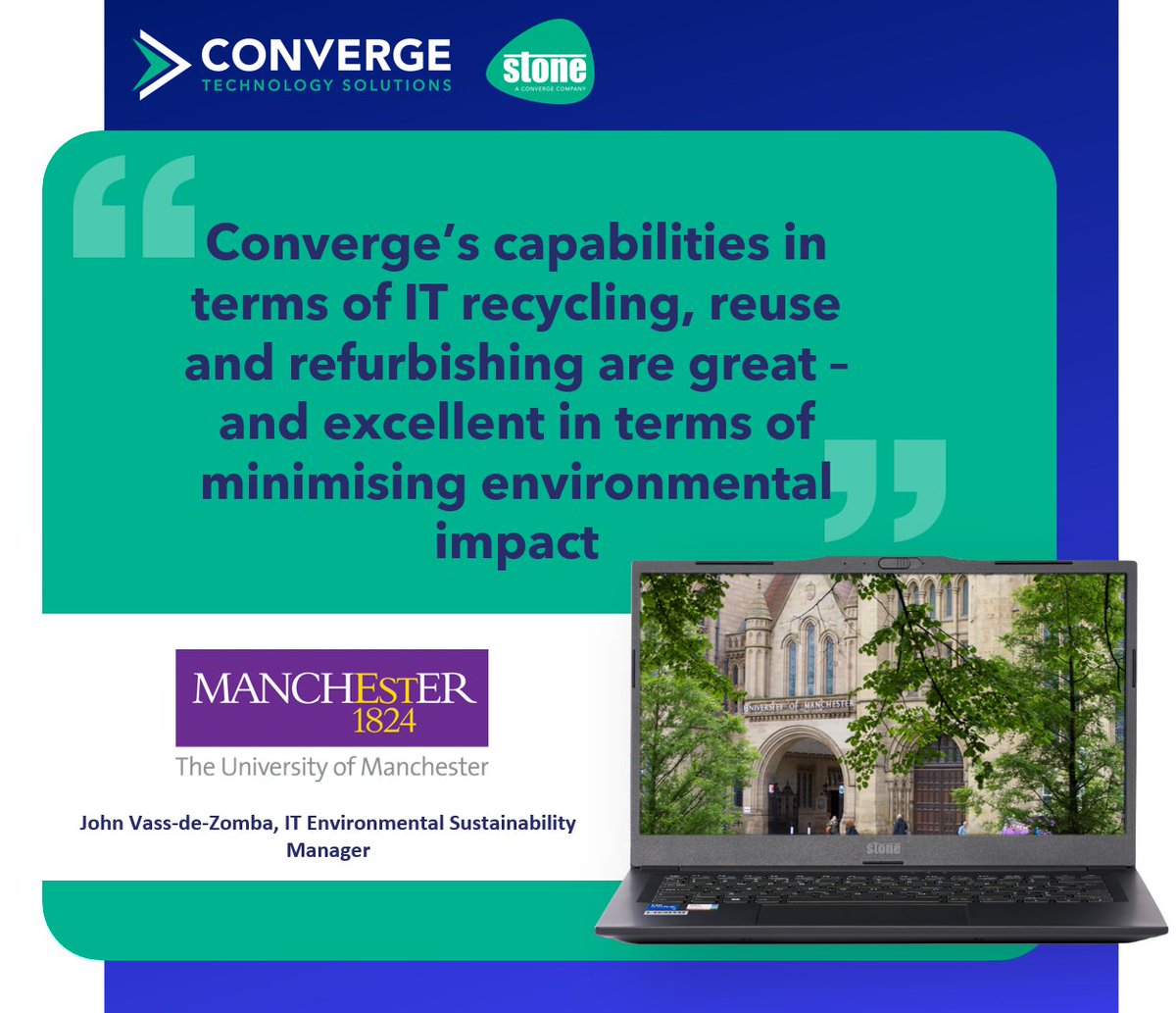 Converge Technology Solutions UK (@convergetechuk) on Twitter photo ♻️ The <a href="/OfficialUoM/">The University of Manchester</a>'s IT Amnesty collected 1,370 devices – avoiding landfill, reducing Scope 3 emissions and saving money.
➡️ Want to run your own? We’ll help: eu1.hubs.ly/H0hzqLj0
➡️ To read about the University of Manchester’s Amnesty, head here: eu1.hubs.ly/H0hzqKv0 ♻️ The <a href="/OfficialUoM/">The University of Manchester</a>'s IT Amnesty collected 1,370 devices – avoiding landfill, reducing Scope 3 emissions and saving money.
➡️ Want to run your own? We’ll help: eu1.hubs.ly/H0hzqLj0
➡️ To read about the University of Manchester’s Amnesty, head here: eu1.hubs.ly/H0hzqKv0