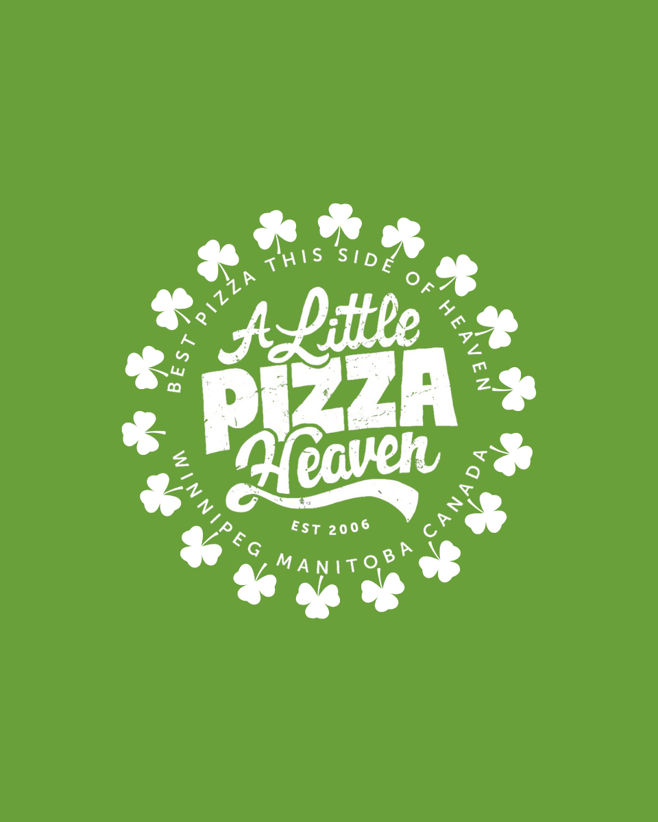 🍀 Happy St. Patrick’s Day from all of us at A Little Pizza Heaven! 🌈✨ May your day be filled with good luck, great friends, and of course, delicious pizza! 🍕💚

🌐 - alittlepizzaheaven.ca

#alittlepizzaheaven #supportlocal #winnipegpizza #pizza #ALPH #winnipeg #manitoba