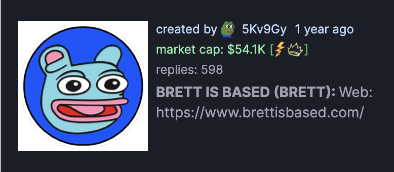 OG $Brett on @pumpdotfun 
launched over 3 days before Base $brett 👀

#Solana $SOL

solscan.io/tx/5UzN8edCa8R…