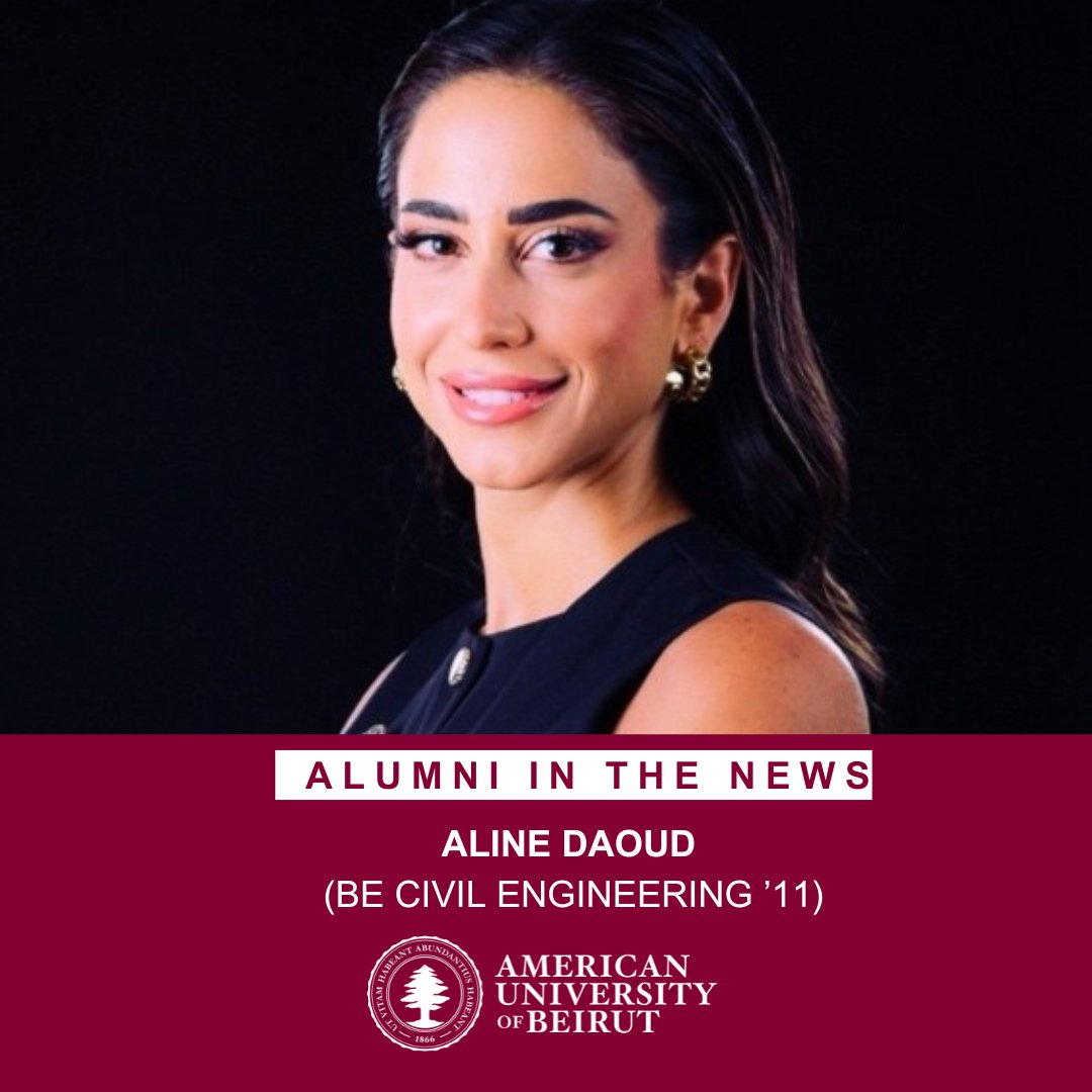 Celebrating Success! <a href="/AUB_Lebanon/">American University of Beirut</a> alumna Aline Daoud (BE Civil Engineering '11) has been named "Women Entrepreneur of the Year" at the 5th Middle East Women Leaders Summit &amp; Awards KSA 2025! #AUBProud #AlumniNews #AlumniSuccess #WomenInLeadership #Entrepreneurship