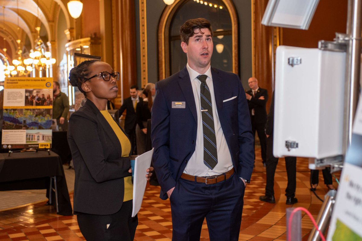 Iowa Flood Center (@iowafloodcenter) on Twitter photo IFC & <a href="/IowaGeoSurvey/">IowaGeologicalSurvey</a> hosted their annual Legislative Breakfast at the State Capitol to showcase research & accomplishments advancing flood resilience across Iowa. Thanks to our partners at @FloodCoalition, <a href="/NEIARCD/">Northeast Iowa RC&D</a>, local communities, & many others for joining & for your support! IFC & <a href="/IowaGeoSurvey/">IowaGeologicalSurvey</a> hosted their annual Legislative Breakfast at the State Capitol to showcase research & accomplishments advancing flood resilience across Iowa. Thanks to our partners at @FloodCoalition, <a href="/NEIARCD/">Northeast Iowa RC&D</a>, local communities, & many others for joining & for your support!