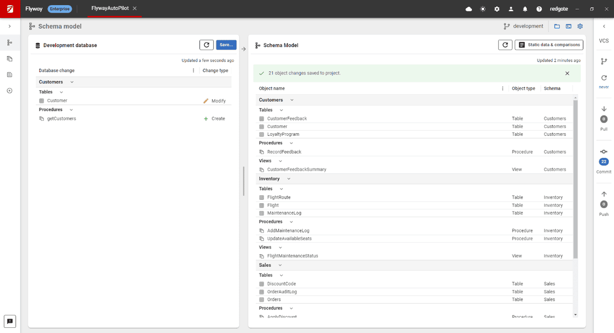 SQLStephanie's tweet image. Try out the exciting new features that will be in the next major version of #Redgate #Flyway
1) Updated connection dialog - use a backup as your baseline
2) Full Schema Model view
3) Static Data for PostgreSQL
red-gate.com/blog/preview-f…: