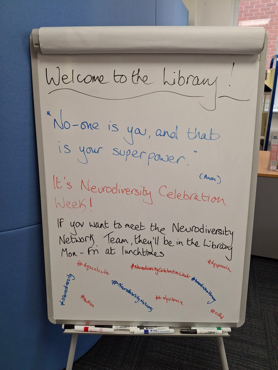 GEHSWFTLibrary's tweet photo. It's #neurodiversitycelebrationweek and at the #EdCentreLibrary we have plenty for you to read, as well as the @nhsswft #NeuroDiversityNetworkTeam here every lunchtime this week https://t.co/wciW0KsaYO