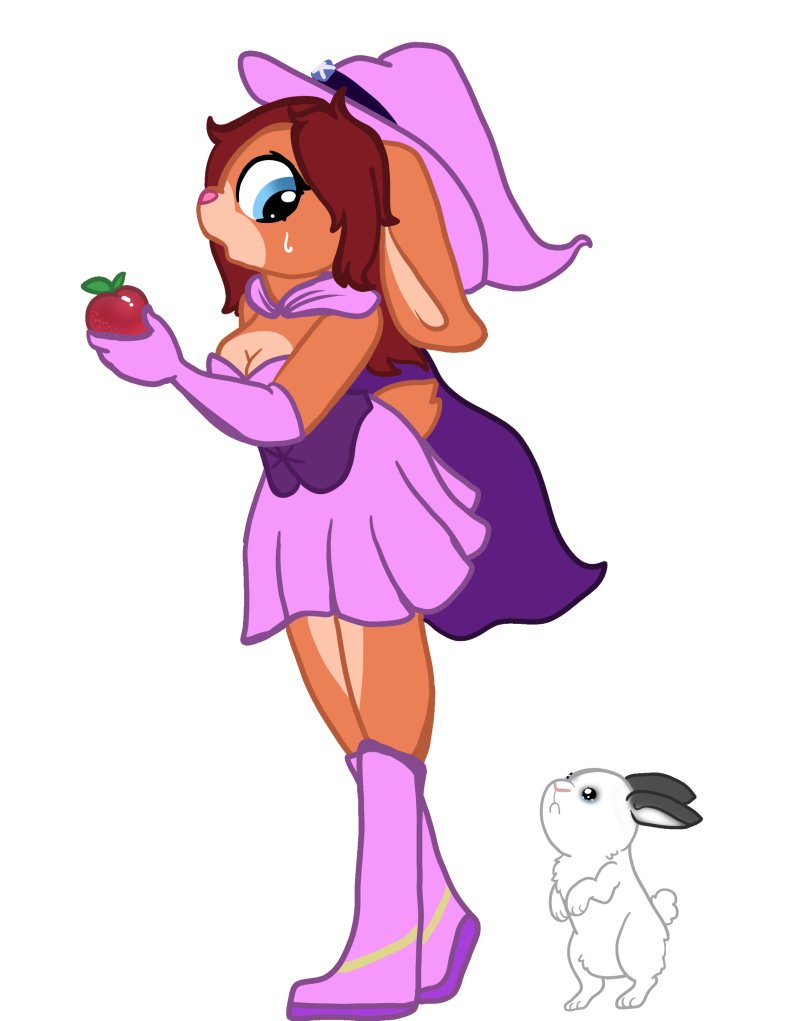 Djúprými (@entropypone) on Twitter photo Eyva's pet rabbit trying to persuade Phoebe into giving up her apple! Can she resist?
Art by <a href="/nootaz/">- ̗̀ Nootaz ̖́-</a> Eyva's pet rabbit trying to persuade Phoebe into giving up her apple! Can she resist?
Art by <a href="/nootaz/">- ̗̀ Nootaz ̖́-</a>