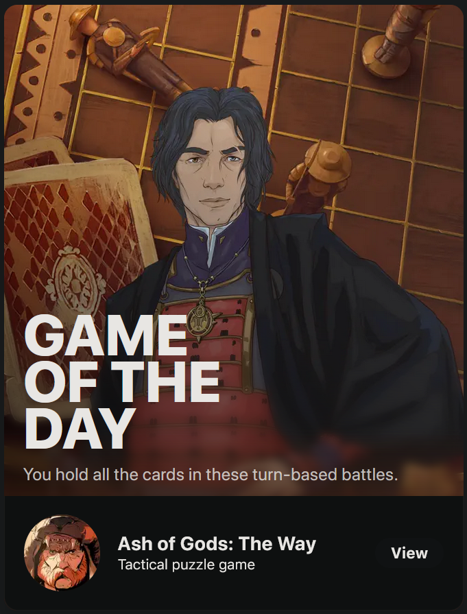 Ash of Gods: The Way is Game of the Day for March 17, 2025 on the <a href="/AppStore/">App Store</a>  in United States.

apps.apple.com/story/id179229…

#OnTheAppStore #iOS