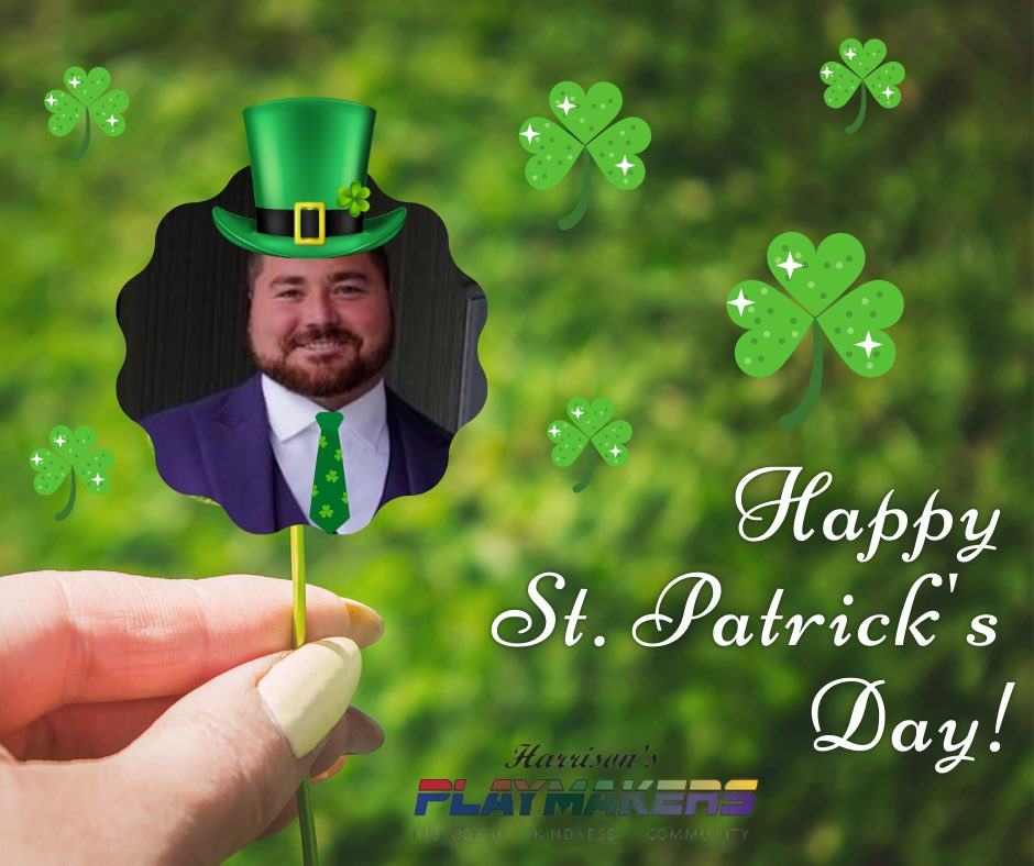 🍀🌈 Happy St. Patrick’s Day from the Playmakers Family and Harrison the Leprechaun! 🌈🍀
Harrison the Leprechaun is here with his magic and wishes for all of you! 🧝‍♂️✨ He’s sending lots of good luck, rainbows, and pots of gold your way today! 💰🍀