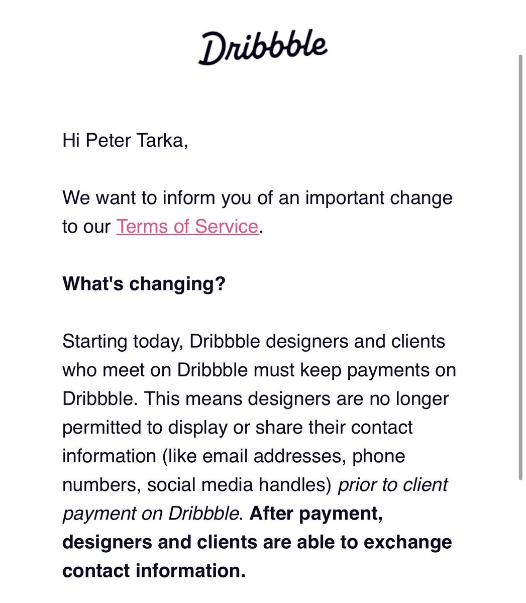 PeterTarka's tweet image. Goodbye Dribbble.