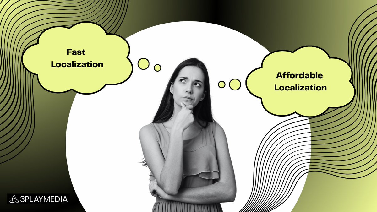 3playmedia's tweet image. Why choose between fast or affordable #VideoLocalization when you can have both? Get an exclusive look into #AI-enabled, human-perfected solutions that won’t break the bank or your deadlines. Yes, it’s real: hubs.ly/Q03bYw780
