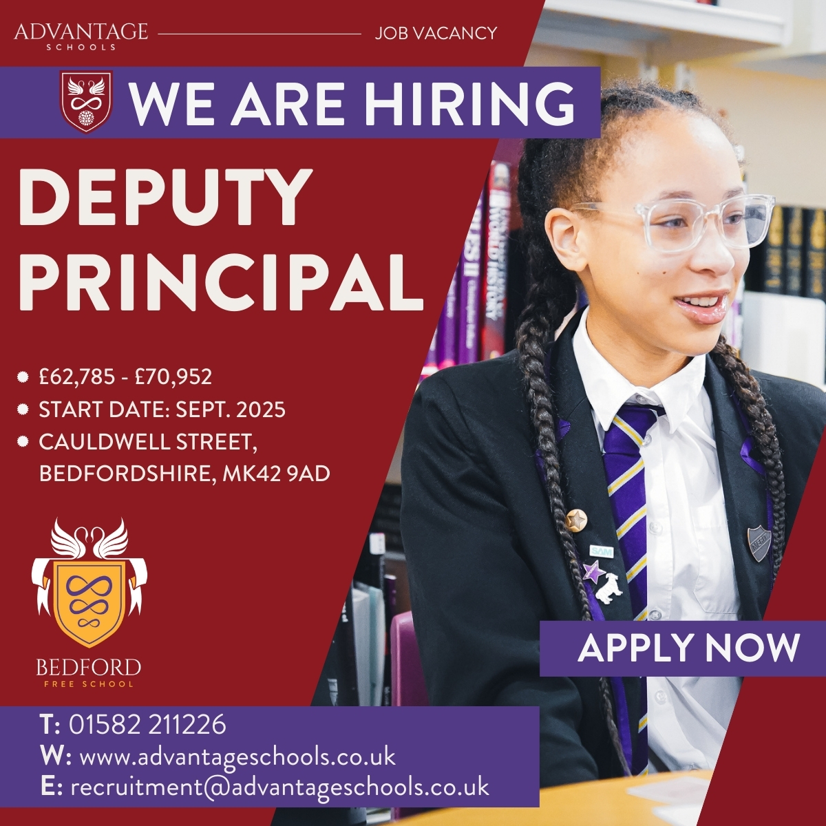 🚨 We’re Hiring! 🚨
We're looking for a Deputy Principal to join our leadership team! 🌟
📚 Lead, inspire &amp; make an impact!
📩 Apply now: mynewterm.com/jobs/138228/ED…

#EducationJobs #DeputyPrincipal #Hiring #Leadership #SchoolJobs