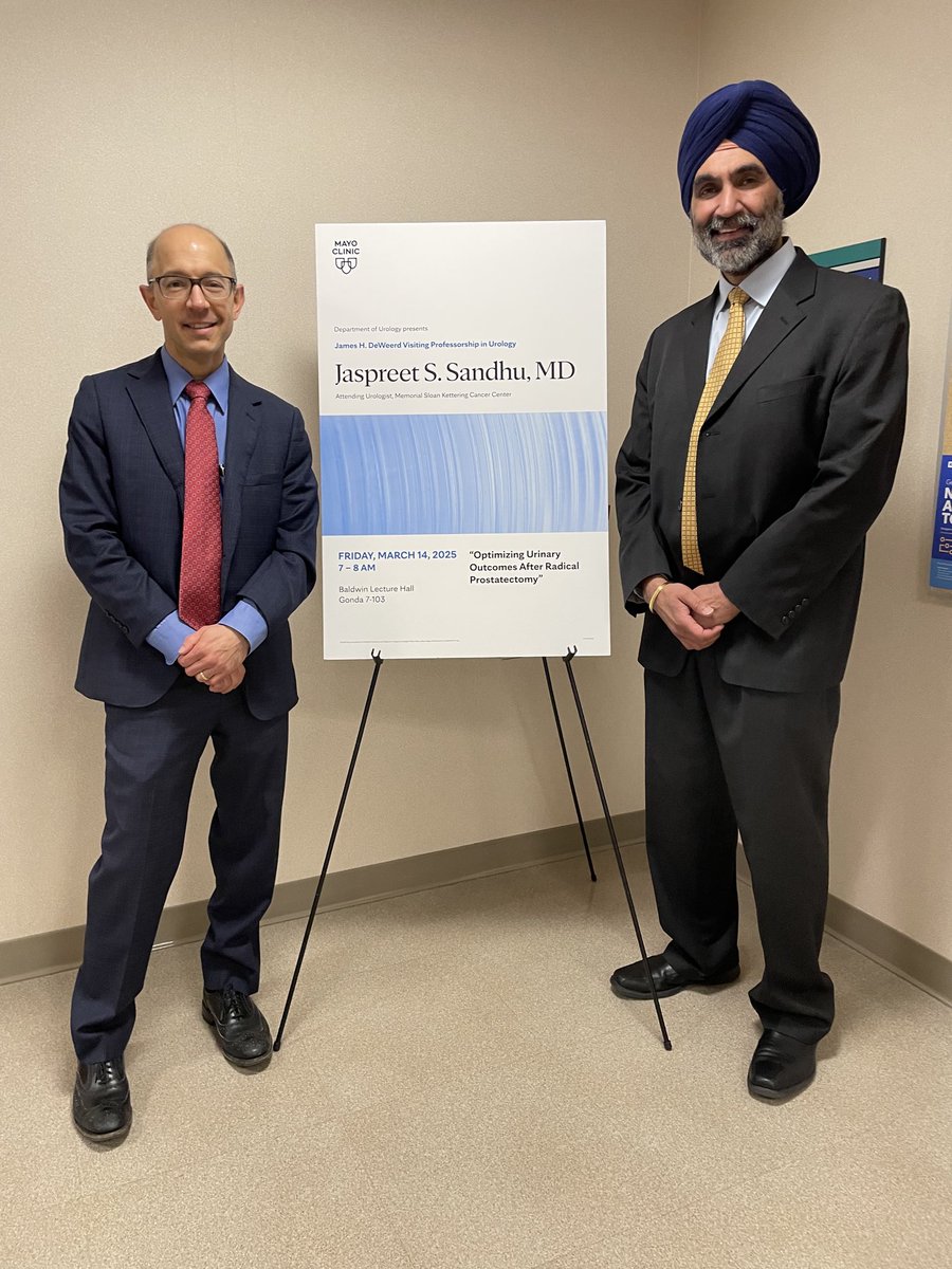Jaspreet Sandhu (@jsandhuurology) on Twitter photo It was an honor to visit <a href="/MayoClinic/">Mayo Clinic</a>. Thank you, <a href="/SBoorjian/">Stephen Boorjian, MD</a>, Brad, and the rest of your spectacular faculty for the amazing hospitality! I truly enjoyed the interaction with the residents/fellows - they should rightly be proud to be at such a special institution. <a href="/UrologyMSK/">UrologyMSK</a> It was an honor to visit <a href="/MayoClinic/">Mayo Clinic</a>. Thank you, <a href="/SBoorjian/">Stephen Boorjian, MD</a>, Brad, and the rest of your spectacular faculty for the amazing hospitality! I truly enjoyed the interaction with the residents/fellows - they should rightly be proud to be at such a special institution. <a href="/UrologyMSK/">UrologyMSK</a>