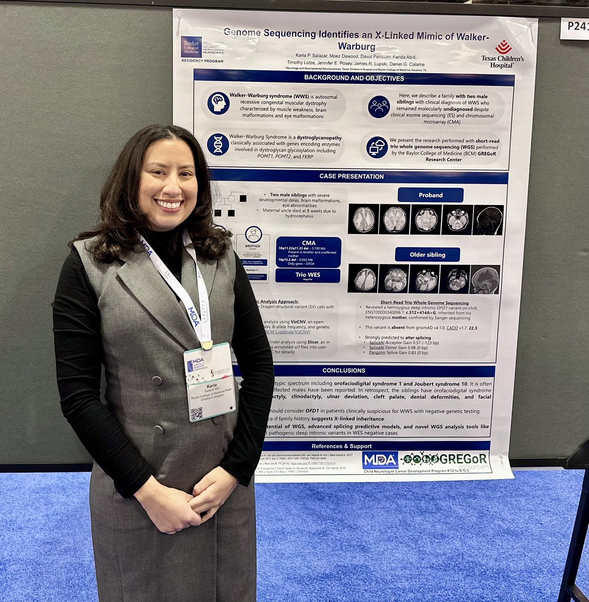 Karla Patricia Salazar, MD (@karlasalazarmd) on Twitter photo Are you at <a href="/MDAorg/">Muscular Dystrophy Association</a>? Check out poster P241, where we implement the use of cool genome technology to uncover an X-linked genetic mimic of Walker-Warburg! <a href="/DanielGCalame/">Daniel Calame, MD, PhD</a> <a href="/GREGoR_research/">GREGoR Consortium</a> Are you at <a href="/MDAorg/">Muscular Dystrophy Association</a>? Check out poster P241, where we implement the use of cool genome technology to uncover an X-linked genetic mimic of Walker-Warburg! <a href="/DanielGCalame/">Daniel Calame, MD, PhD</a> <a href="/GREGoR_research/">GREGoR Consortium</a>