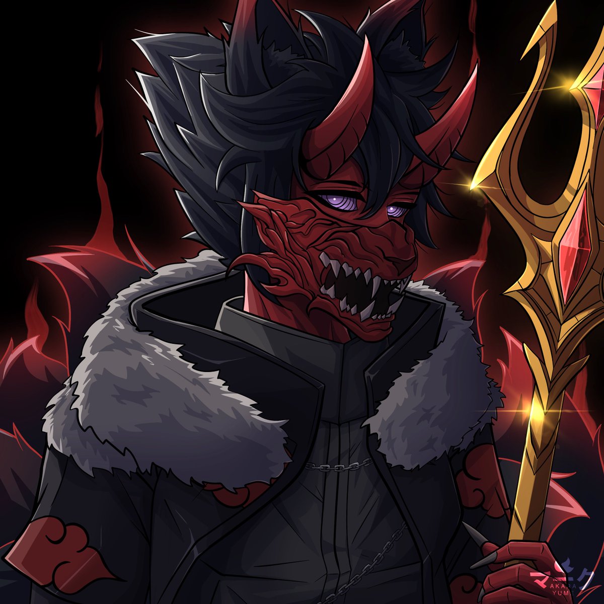 I present my <a href="/akarayume/">Akarayume</a> pfp harmonizing my love for FFF, Manchester United, and Anime into an insanely badass pfp, with my legion of Red Devils ♥️😈 

I’m amazed by the level of detail included in this work, and I am so grateful to have a unique piece by such a gifted artist.