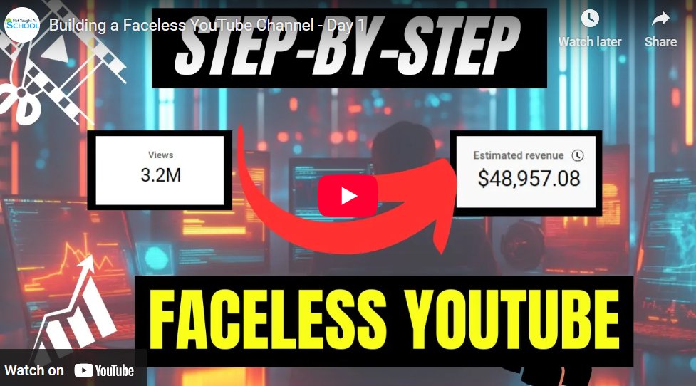 furn011's tweet photo. Day 1: Build a faceless YouTube channel. Pick a niche, set it up—easy steps. Start here: https://t.co/iA0PKL5TF2
#YouTubeTips #FacelessYouTubeChannel https://t.co/5lIP1fQuge