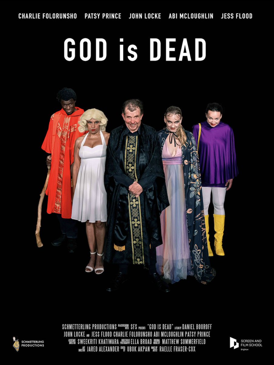 We are pleased to announce that we have submitted our short absurdist melodramtic dark comedy "GOD is DEAD" into <a href="/FilmBathUK/">FilmBath</a> Film Festival!

Fingers crossed!!!