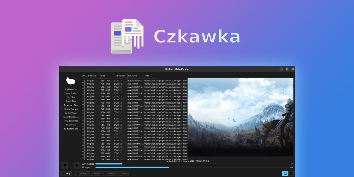 Czkawka 9.0 enhances performance with faster duplicate file searches, improved scan progress details, and better multi-threading. It introduces near-instant scan interruption, faster image resizing, and a portable mode, among other enhancements.
alternativeto.net/news/2025/3/cz…