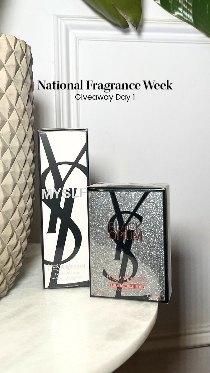 allbeautysocial's tweet image. National Fragrance Day 1: 
Win YSL Myself &amp;amp; YSL Black Opium Glitter ✨

To Enter:
✨ Follow
✨ Like this post &amp;amp; our previous 3
✨ Tag a friend (the more comments, the more entries)

Competition ends 31/03/2025 at midnight, UK only, winner will be contacted by DM!
