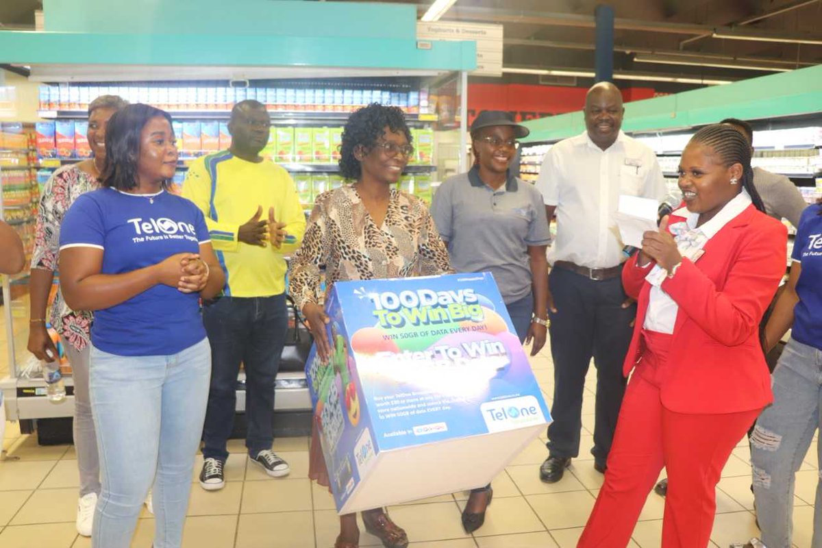 TelOneZW's tweet photo. Get Ready to Win Big!

Last Friday we held our first draw for the 100 Days to Win Big at TM Pick n Pay stores countrywide. Our lucky winners walked away with 50GB of Data.

Don’t miss out on this fantastic opportunity! Let the good days roll with TelOne!
#100HappyDays #TelOne https://t.co/rIsHSG44XB