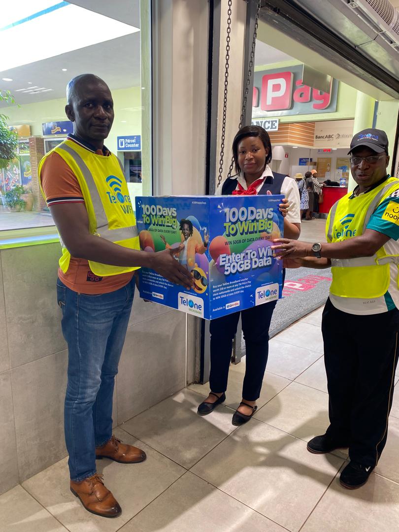 TelOneZW's tweet photo. Get Ready to Win Big!

Last Friday we held our first draw for the 100 Days to Win Big at TM Pick n Pay stores countrywide. Our lucky winners walked away with 50GB of Data.

Don’t miss out on this fantastic opportunity! Let the good days roll with TelOne!
#100HappyDays #TelOne https://t.co/rIsHSG44XB