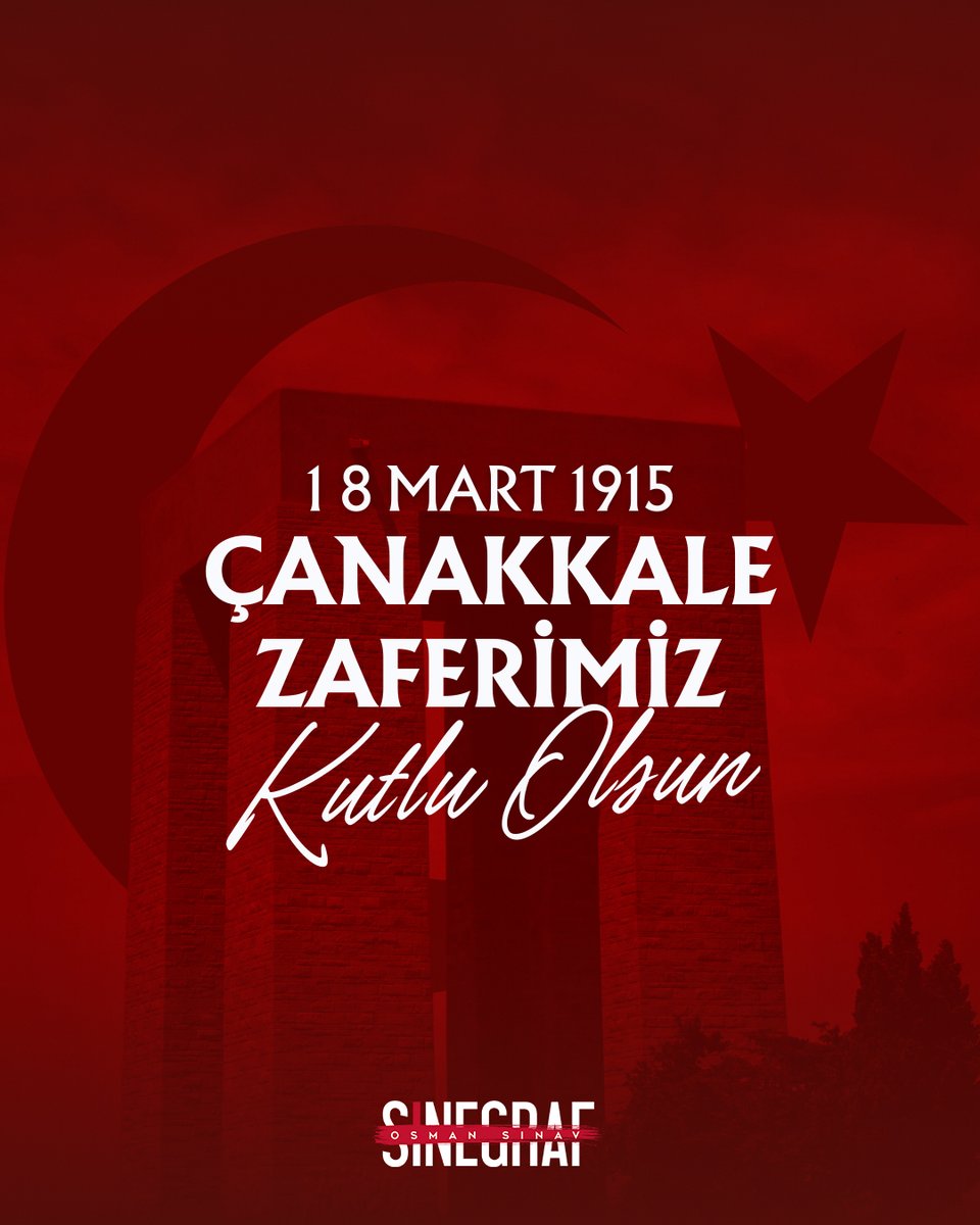 Kahramanlarımızı rahmet ve minnetle anıyoruz. 🇹🇷 #ÇanakkaleZaferi