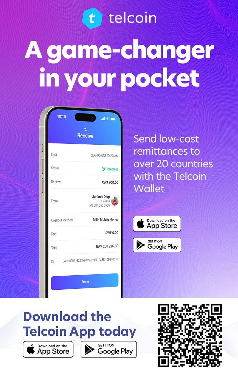 $TEL IS REVOLUTIONIZING THE INTERNET OF MONEY WITH #DIGITALCASH, SIMPLIFYING ACCESS TO 1:1 DIGITAL CASH RAILS FOR PEOPLE WORLDWIDE THROUGH BANKS, EWALLETS, AND CASH POINTS. #TELCOIN IS TRANSFORMING GLOBAL REMITTANCES. THE SLEEPING GIANT IS AWAKENING! #TELFAM #CRYPT