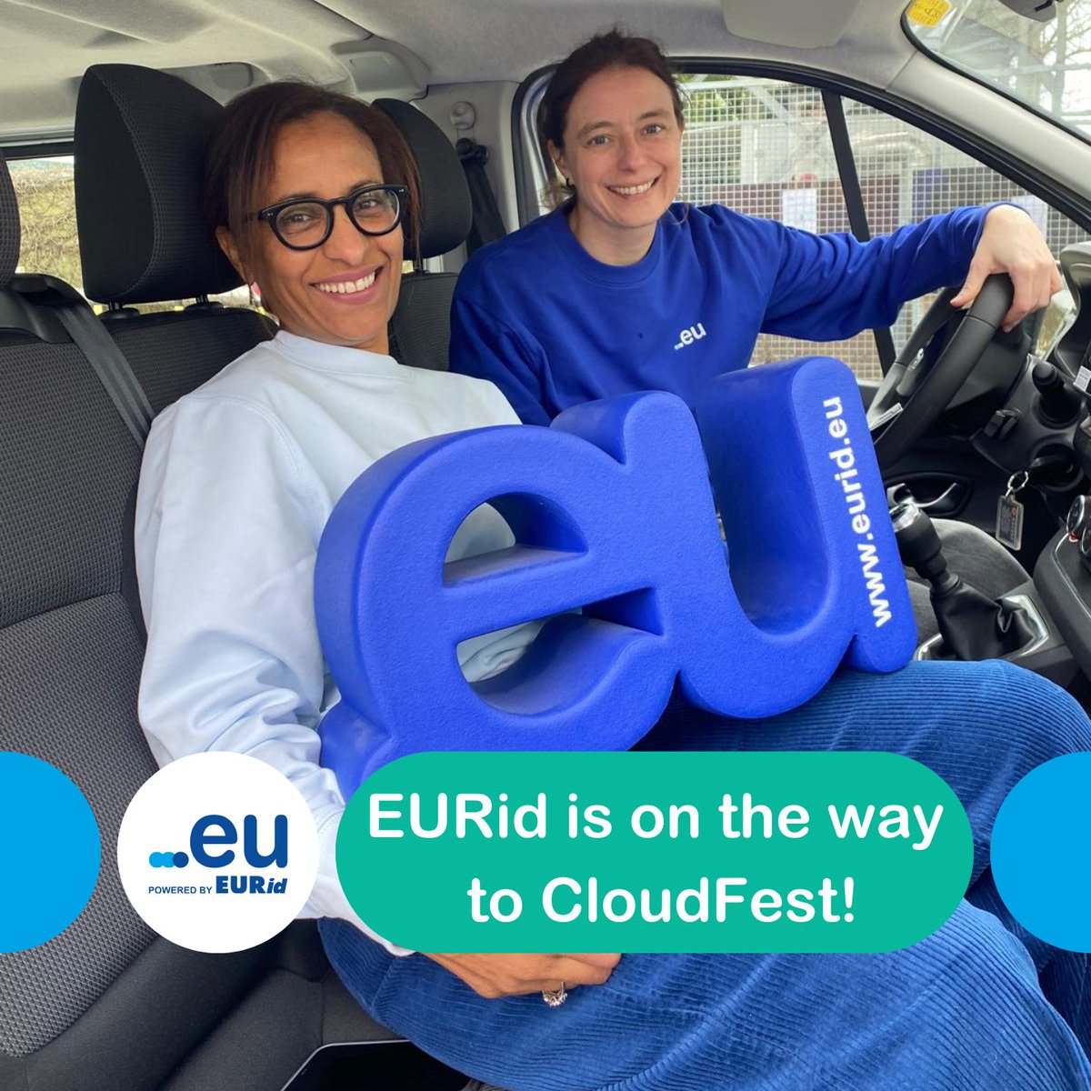EUregistry's tweet photo. Hey, we are on the way to @cloudfest, see you there ๐
#doteu #domainnames #techevents https://t.co/F90cYuTNxd