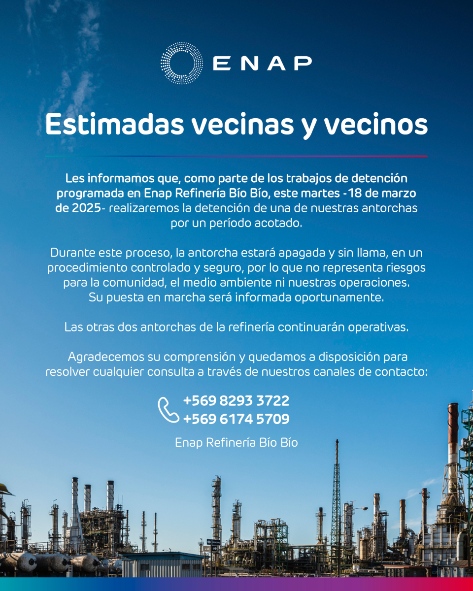 Enap Refinería Bíobío tweet media