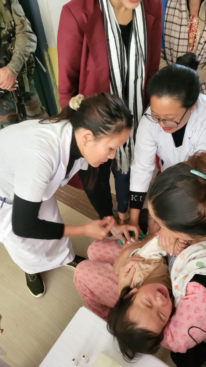 The District Health Society Kurung Kumey launched its Special Vaccination Campaigned (SVC) 3.0 at CTDH Koloriang. National and the State Immunization target for 0- 5 years of age, MR1, MR2 and Td10 &amp; Td16 must be achieved &gt;95%
Nursing officers ANMs AWWs resolved to work together