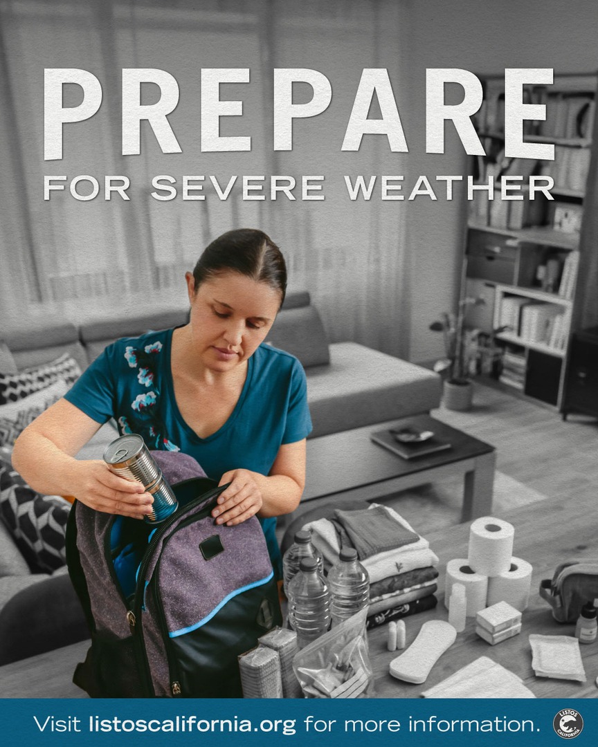 Don’t wait until it’s too late. Have your Go-Bag and emergency kit ready in case you receive an evacuation order.

Important items you can start packing ahead of time include:

Documents, cash, map and a list of your medications. 

Visit listoscalifornia.org for more tips.