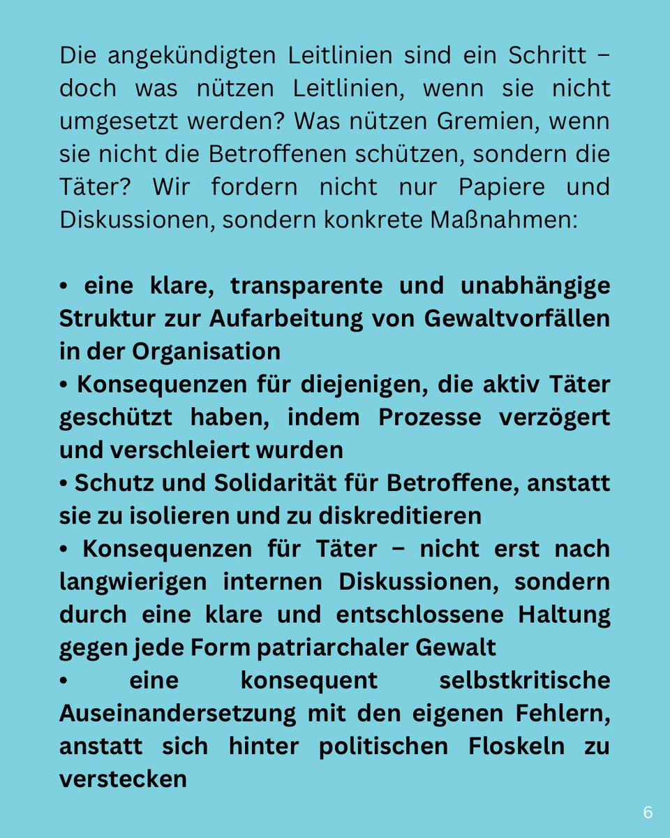 stoppt_taeter's tweet photo. CN: Täterschutz 

[2/2] 

#stopptpatriarchalegewalt #FKO #Frauenkollektiv #InternationaleJugend #Solidaritätsnetzwerk #Betriebskampf #Studierendenkollektiv #KommunistischerAufbau #patriarchalegewalt #solidaritätmitbetroffenen https://t.co/z01V4c0nha