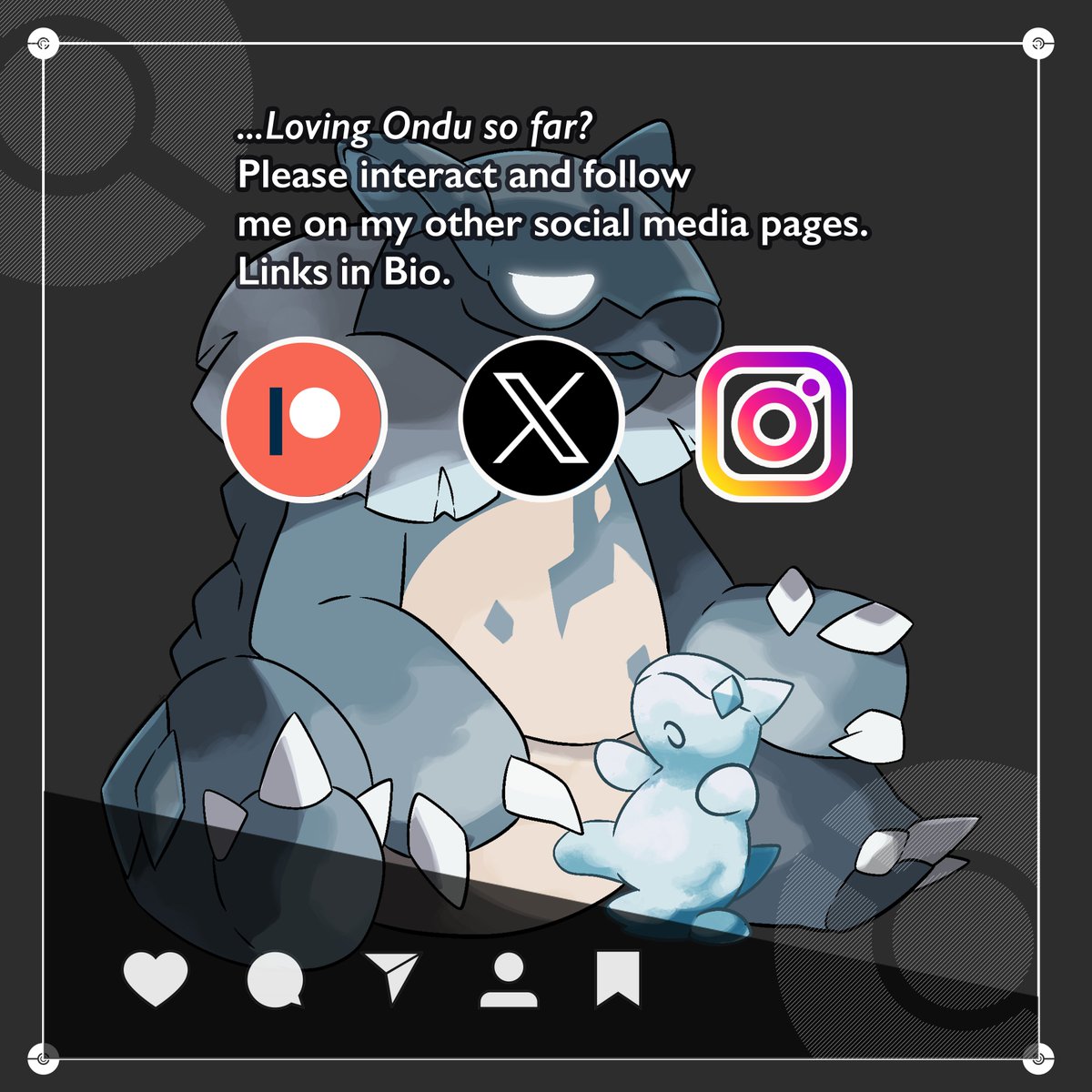 OnduRegion's tweet photo. Dex entry and lore

#pokemon #art #fakemon https://t.co/p1WopNW9Zp