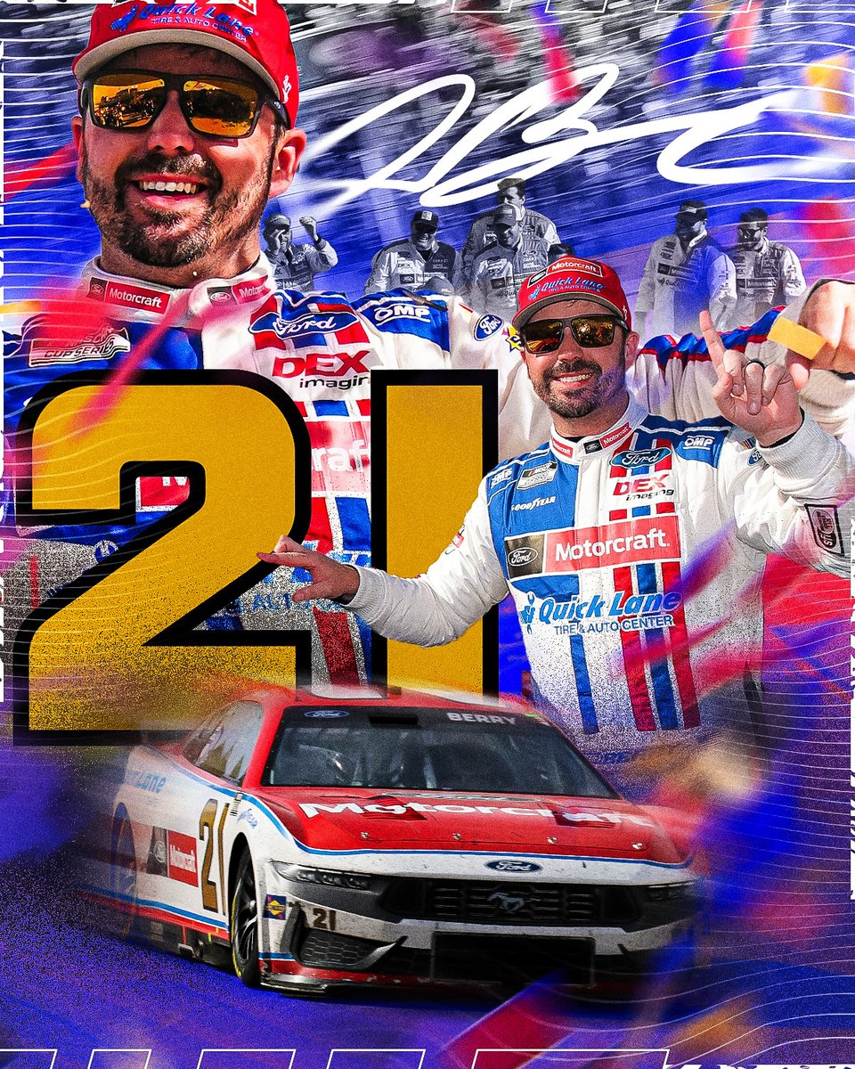 NASCAR (@nascar) on Twitter photo Win 101 in year 75.
The legacy of <a href="/woodbrothers21/">Wood Brothers Racing</a> grows with help from <a href="/joshberry/">Josh Berry</a>. Win 101 in year 75.
The legacy of <a href="/woodbrothers21/">Wood Brothers Racing</a> grows with help from <a href="/joshberry/">Josh Berry</a>.