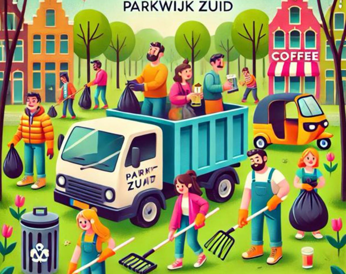 Kom jij ook helpen om de buurt schoon en gezellig te houden? 22 Maart van 10.30 tot 13.00 uur wordt er in Parkwijk-Zuid een opschoondag georganiseerd. Verzamelplaats: op de kruising Lavendelstraat/Pimpernelstraat.