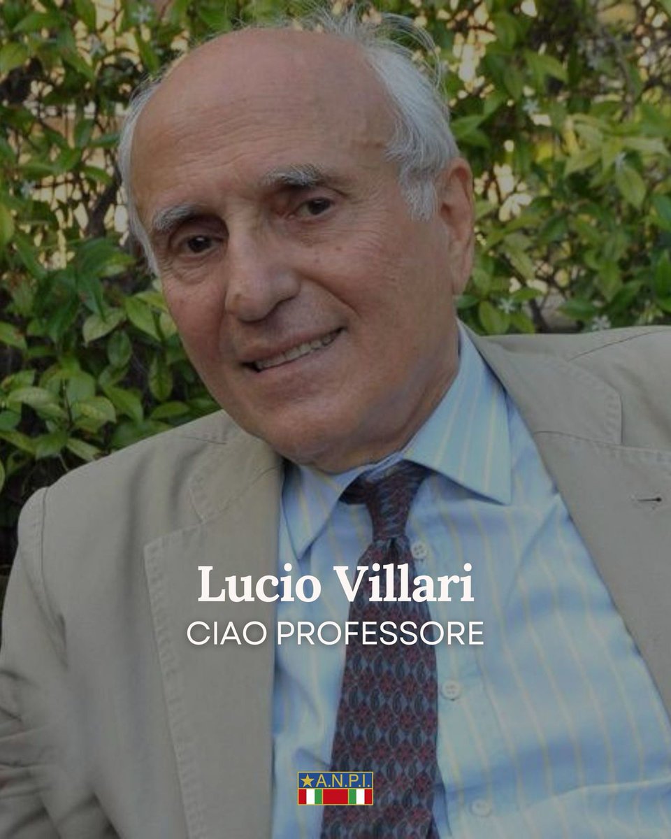 Anpinazionale's tweet photo. Ciao Professore #LucioVillari https://t.co/l17D0RAO7z