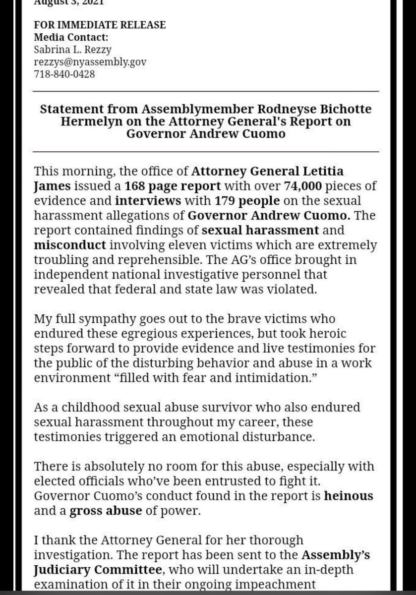 Ty Citerman (@tyciterman) on Twitter photo To my AM <a href="/AMBichotte/">Rodneyse Bichotte Hermelyn</a> I along with my neighbors call on you to revoke your endorsement of Andrew Cuomo. Remember this statement you made? #saynotocuomo To my AM <a href="/AMBichotte/">Rodneyse Bichotte Hermelyn</a> I along with my neighbors call on you to revoke your endorsement of Andrew Cuomo. Remember this statement you made? #saynotocuomo