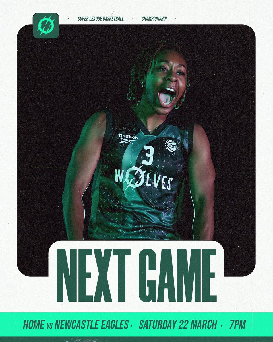 Oaklands Wolves Basketball (@oaklandsball) on Twitter photo It’s time for the GET BACK 😤🐺
This Saturday at 7pm we face <a href="/NewcastleEagle/">Newcastle Eagles</a> , the only team to have beaten us in the championship.
⏱️ 7:00PM
🆚 Newcastle Eagles
🚪 Doors open at 6:15PM
📍 Oaklands College, St. Albans
🎟️Tickets available on the link in our bio It’s time for the GET BACK 😤🐺
This Saturday at 7pm we face <a href="/NewcastleEagle/">Newcastle Eagles</a> , the only team to have beaten us in the championship.
⏱️ 7:00PM
🆚 Newcastle Eagles
🚪 Doors open at 6:15PM
📍 Oaklands College, St. Albans
🎟️Tickets available on the link in our bio