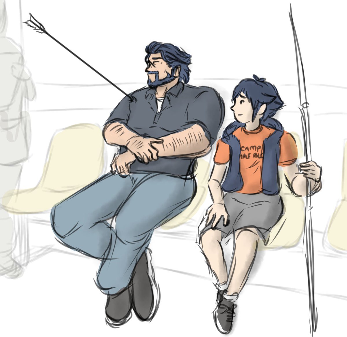 Guarder_Sol's tweet image. Quick shitpost doodle of modern lil Alfy and Gustav,