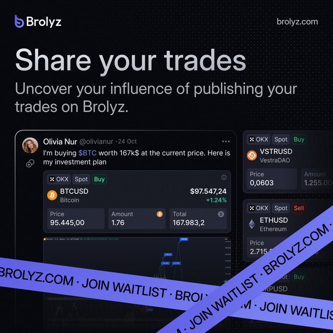CMLENFT18's tweet image. The social finance revolution comes to life in Turkey with @BrolyzFi! Take your place for #SocialFi.

#SocialFinance #madeinTurkey #BrolyzWaitlist