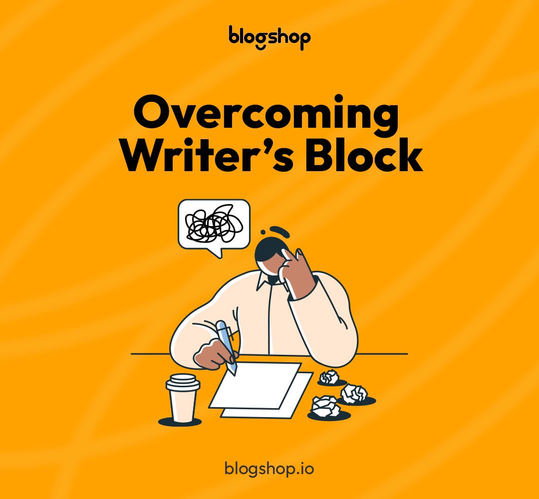 blogshopmedia's tweet image. Overcoming writer’s block: A thread 
#Blogshop #writerscommunity
