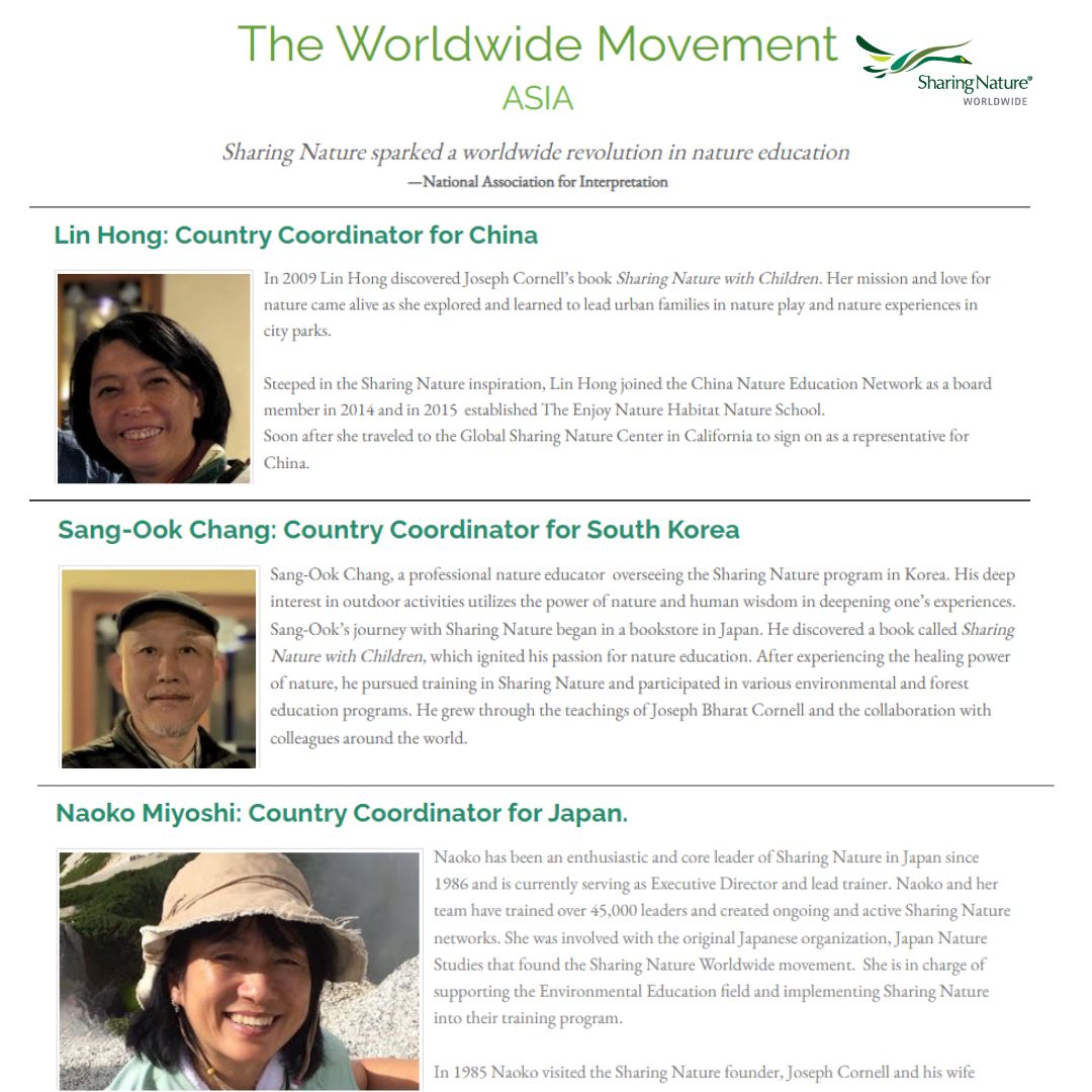 PaquiGodinoRoca's tweet image. 💚Sharing Nature Worldwide, fundado por Joseph Cornell, ha inspirado a miles de educadores/as en más de 30 países. 🌍 Su metodología, el «Aprendizaje Fluido», revolucionó la educación en la naturaleza, ¡y ahora podré ayudar a expandirla nuestro territorio! 🌱
#FlowLearning