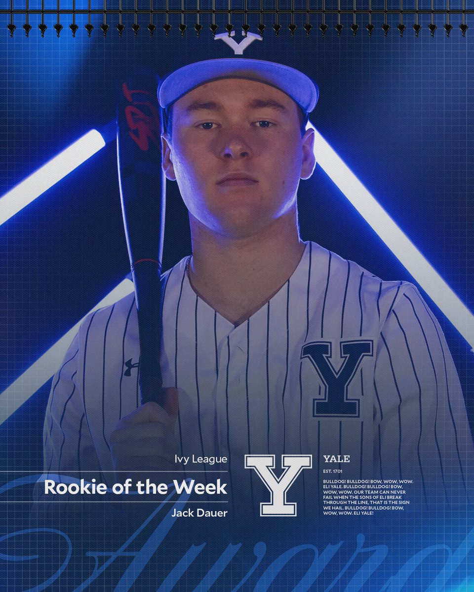 Yale Baseball (@yalebaseball) on Twitter photo Dauer Power ๐ช
Jack Dauer is your <a href="/IvyLeague/">Ivy League</a> Rookie of the Week ๐ฟ
๐ฐ tinyurl.com/23wm3x2v Dauer Power ๐ช
Jack Dauer is your <a href="/IvyLeague/">Ivy League</a> Rookie of the Week ๐ฟ
๐ฐ tinyurl.com/23wm3x2v