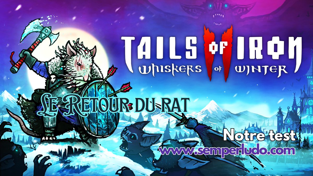 Le Retour du rat.

Notre test de #TailsOfIron2 tout en poésie rongeuse, par Plissken. Sus à l'envahisseur chauve-souris !

semperludo.com/le-retour-du-r…