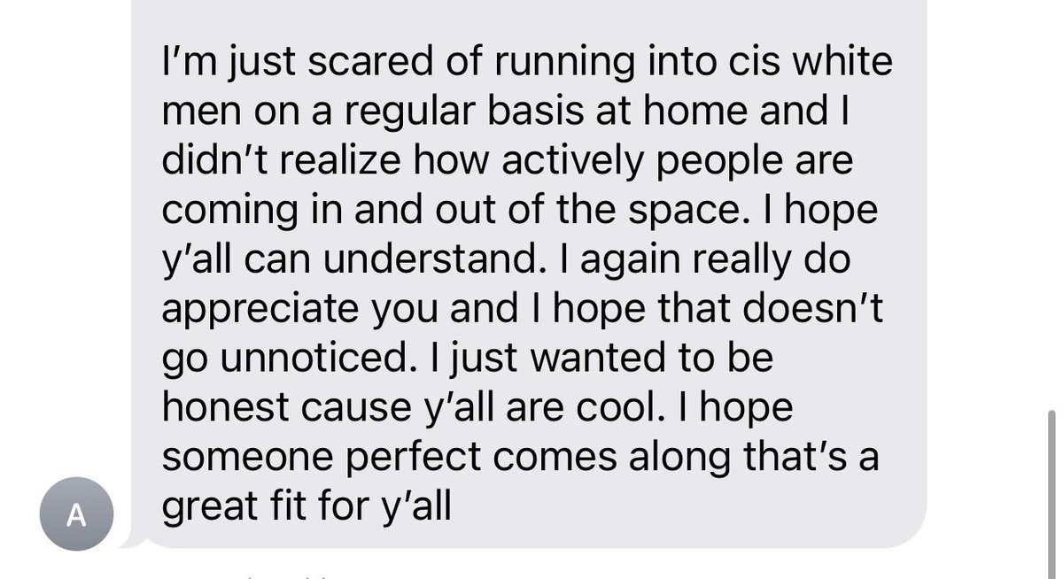 wheresmydsi's tweet image. Okay turns out the new roomate was too woke for us