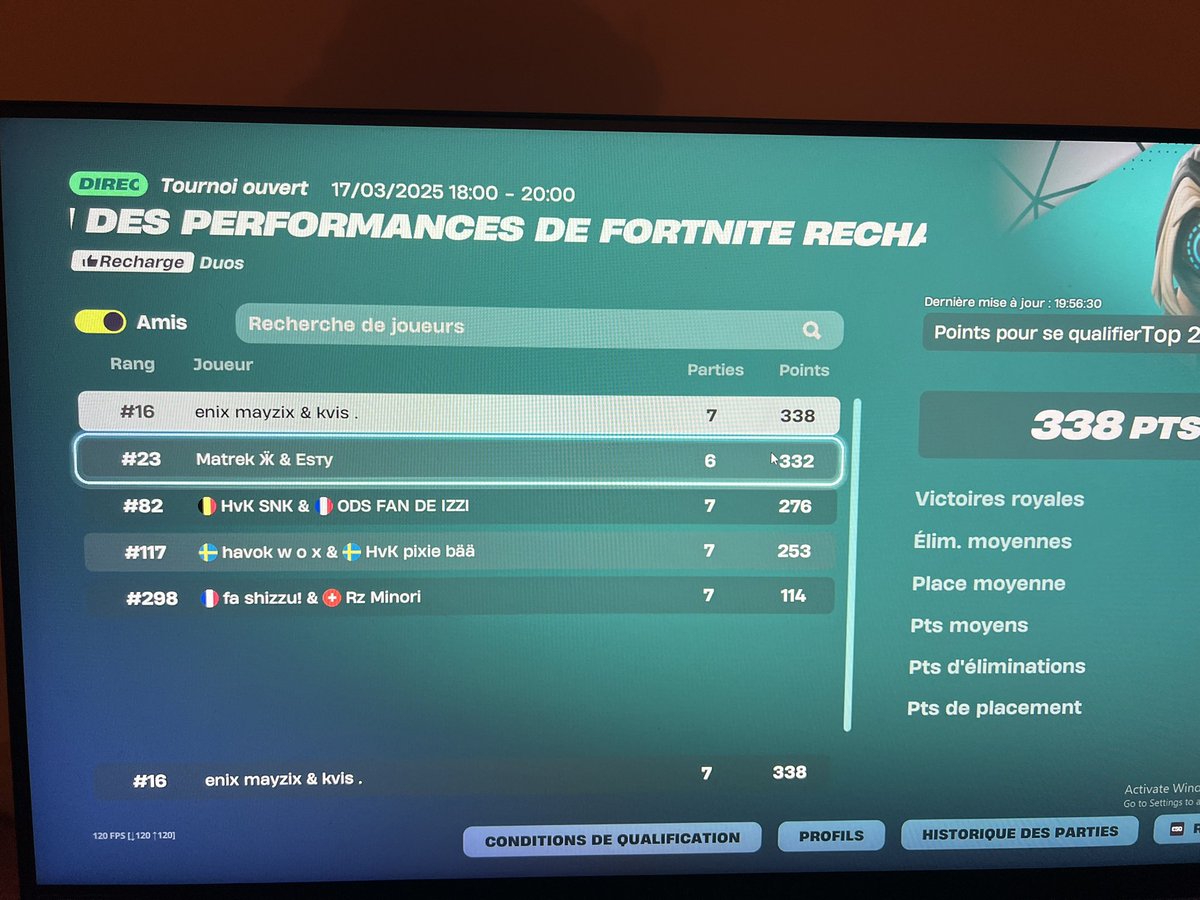 À cause de 1 retour lobby