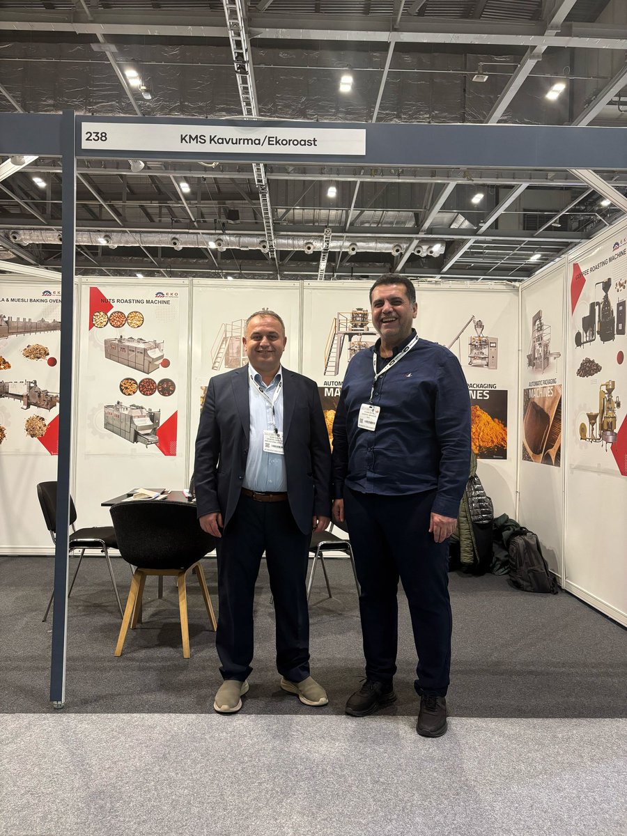 serifburak1's tweet image. Ekoroast Nuts Roasting Machinery@IFE
We will exhibit at IFE 2024 Fair during March 17 2025 - March 19 2025 in London,England,If you are there then welcome to visit us, Our Stand is 238.
ekoroast.com
ekoficoffeemachine.com
#Ekoroast #Ekofi #KMSmachine #IFE #London