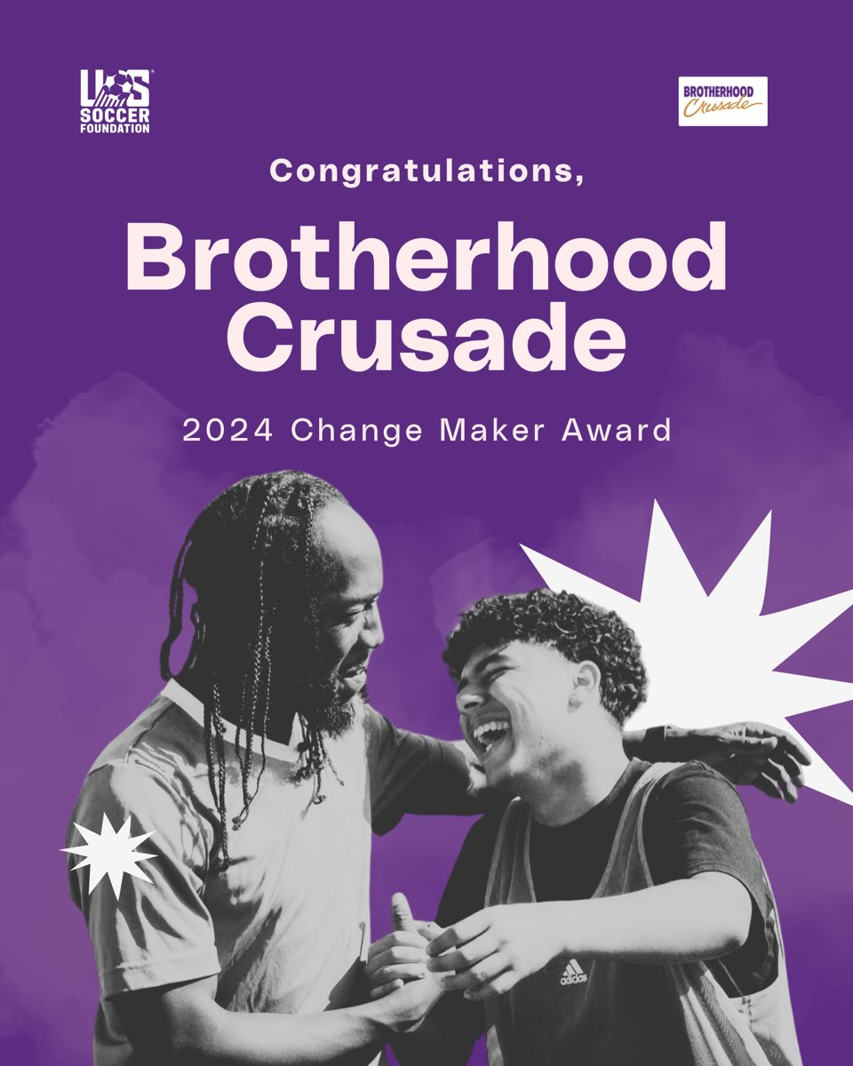 Brotherhood Crusade (@bcrusade) on Twitter photo 🏆 Honored to receive the 2024 Change Maker Award from <a href="/ussoccerfndn/">US Soccer Foundation</a> For 15 years, we've partnered to bring #soccer to nearly 30K youth in South LA—activating mini-pitches, creating #opportunities, and using sport to uplift our #community. This is what #impact looks like! ⚽🙌🏾 🏆 Honored to receive the 2024 Change Maker Award from <a href="/ussoccerfndn/">US Soccer Foundation</a> For 15 years, we've partnered to bring #soccer to nearly 30K youth in South LA—activating mini-pitches, creating #opportunities, and using sport to uplift our #community. This is what #impact looks like! ⚽🙌🏾
