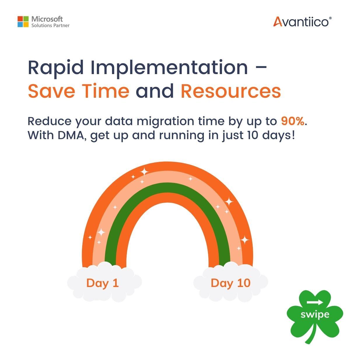 AvantiicoTeam's tweet image. 🍀 Happy St. Patrick&apos;s Day
Leprechauns may guard pots of gold, but Avantiico protects something even more valuable...your business data!

✨ Luck won’t get your data migration right - SWIPE to find how DMA will! 

#StPatricksDay #DataMigration #ERP #MicrosoftDynamics365